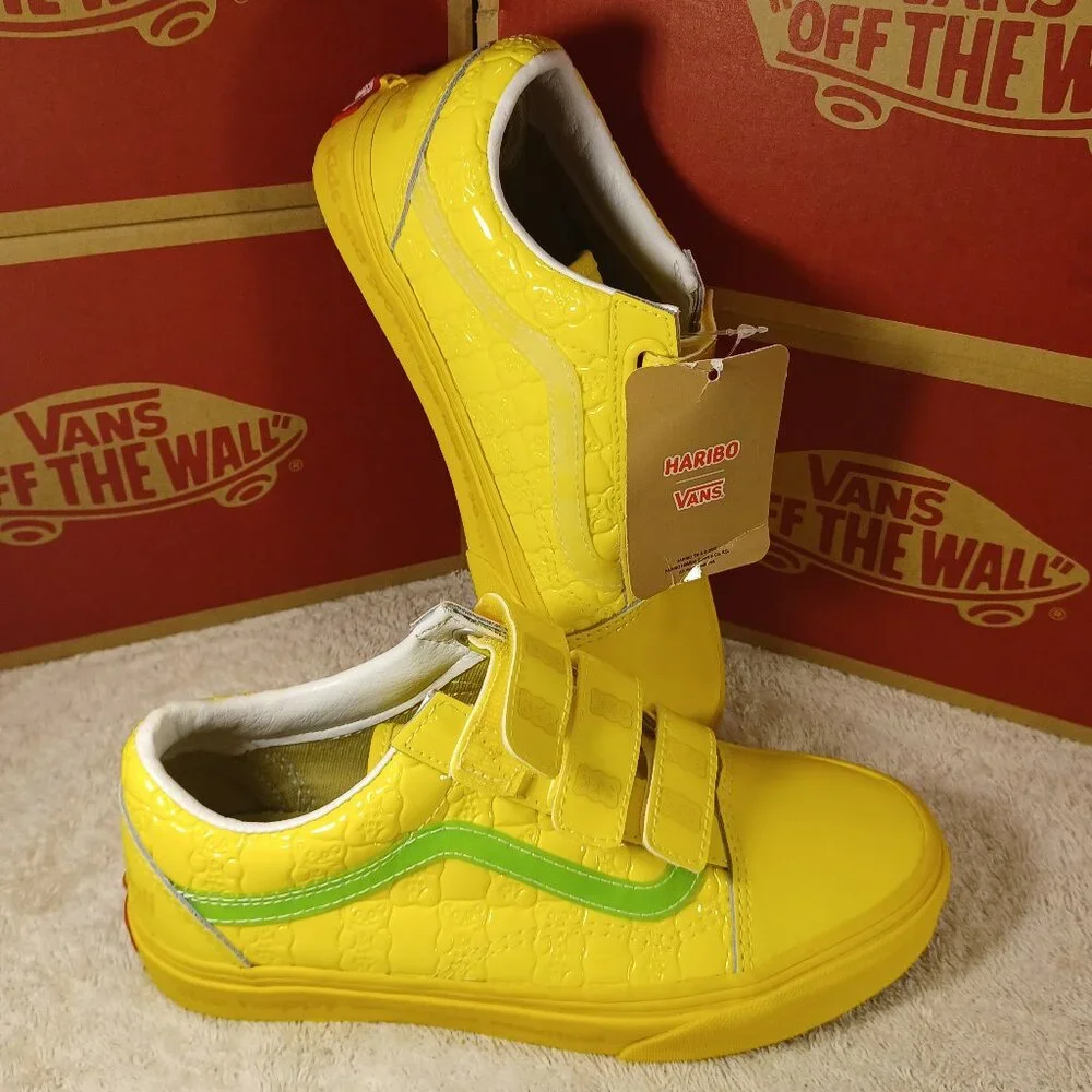 Vans X Haribo Youth 2 Old Skool V Checkerboard Yellow VN0A3D29BK2